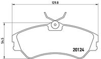 комплект спирачно феродо, дискови спирачки