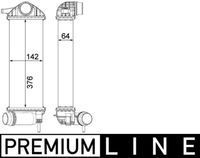Thumbnail - Intercooler, inlaatluchtkoeler - CI477000P - MAHLE