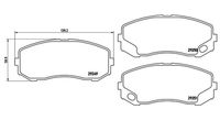 Bremsbelagsatz, Scheibenbremse