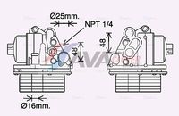 Radiator ulei, ulei motor AVA Clever Choice, Cod: PE3400H