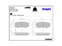 комплект спирачно феродо, дискови спирачки
