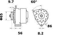 Thumbnail - Dynamo / alternator - MG615 - MAHLE