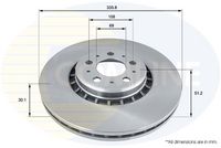 Disc frana COMLINE, Cod: ADC1919V