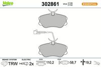 Bremsbelagsatz, Scheibenbremse