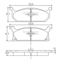 комплект спирачно феродо, дискови спирачки