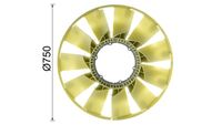 Thumbnail - Koelventilatorwiel - CFF558000P - MAHLE