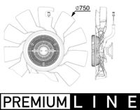 Thumbnail - Koelventilatorwiel - CFF517000P - MAHLE