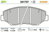 Bremsbelagsatz, Scheibenbremse