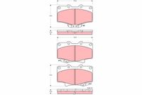 комплект спирачно феродо, дискови спирачки