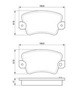 комплект спирачно феродо, дискови спирачки
