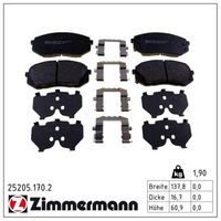 комплект спирачно феродо, дискови спирачки