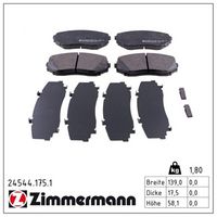 комплект спирачно феродо, дискови спирачки