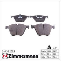 комплект спирачно феродо, дискови спирачки