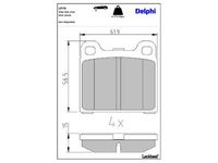 комплект спирачно феродо, дискови спирачки
