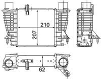 Thumbnail - Intercooler, inlaatluchtkoeler - CI264000P - MAHLE