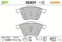 Bremsbelagsatz, Scheibenbremse