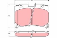 комплект спирачно феродо, дискови спирачки