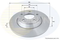 Disc frana COMLINE, Cod: ADC1422