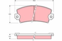 комплект спирачно феродо, дискови спирачки