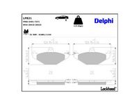 комплект спирачно феродо, дискови спирачки