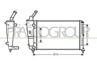Radiator, racire motor PRASCO, Cod: LA001R008