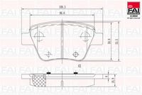 комплект спирачно феродо, дискови спирачки