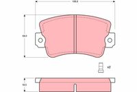 комплект спирачно феродо, дискови спирачки