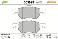 комплект спирачно феродо, дискови спирачки