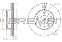 Спирачен диск CD7171V BREMSI