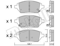 комплект спирачно феродо, дискови спирачки