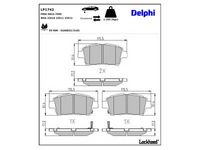 комплект спирачно феродо, дискови спирачки