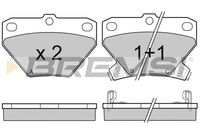 Комплект спирачно феродо, дискови спирачки BP3061 BREMSI