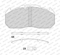 Bremsbelagsatz, Scheibenbremse