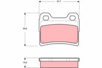 комплект спирачно феродо, дискови спирачки