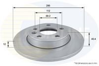 Disc frana COMLINE, Cod: ADC1426