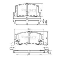 комплект спирачно феродо, дискови спирачки