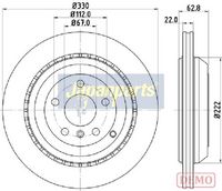 Disc frana JAPANPARTS, Cod: DP-0519C