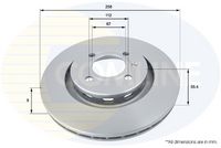 Disc frana COMLINE, Cod: ADC1612