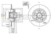 Спирачен диск CD8824S BREMSI