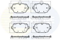 Set placute frana,frana disc COMLINE, Cod: CBP33530