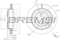 Спирачен диск CD7531V BREMSI