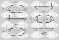 комплект спирачно феродо, дискови спирачки