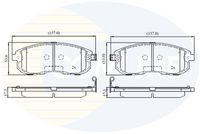 Set placute frana,frana disc COMLINE, Cod: CBP32202