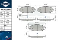 комплект спирачно феродо, дискови спирачки