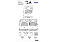 комплект спирачно феродо, дискови спирачки