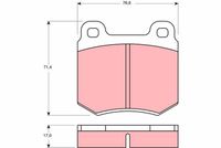 Bremsbelagsatz, Scheibenbremse