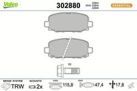 Bremsbelagsatz, Scheibenbremse