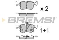 Комплект спирачно феродо, дискови спирачки BP3637 BREMSI