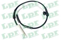 предупредителен контактен сензор, износване на накладките