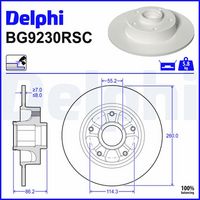 Disc frana DELPHI, Cod: BG9230RSC